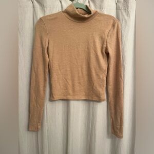Tan turtleneck, medium, lightly worn